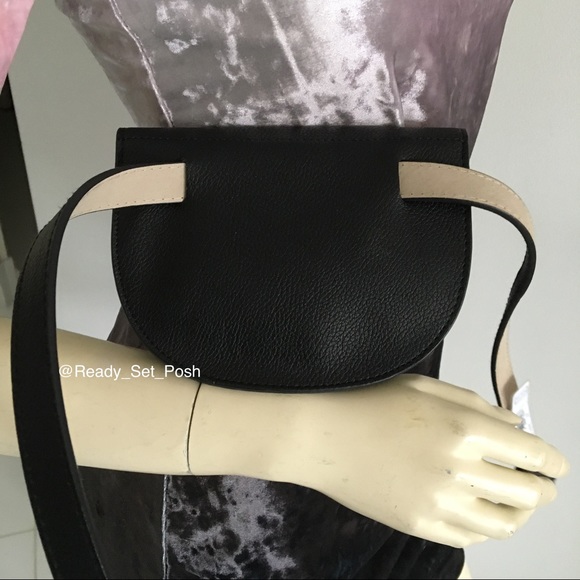 Black studded belt bag. Bum bag. BCBGeneration - Picture 6 of 8